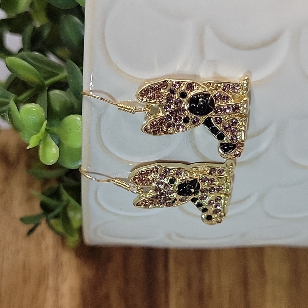 🔥LAST PAIR🔥 GERMAN SHEPARD SPARKLE DROP EARRINGS